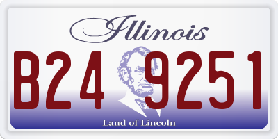 IL license plate B249251