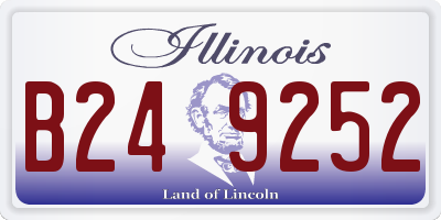 IL license plate B249252