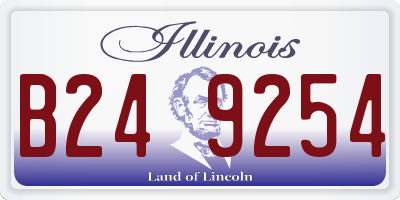 IL license plate B249254
