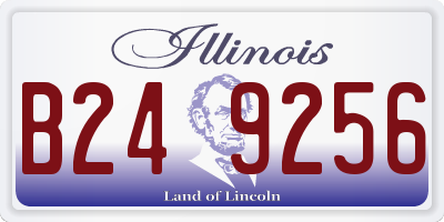 IL license plate B249256