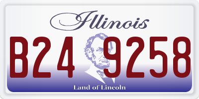 IL license plate B249258