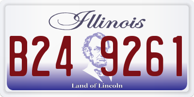 IL license plate B249261