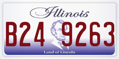 IL license plate B249263