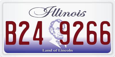 IL license plate B249266