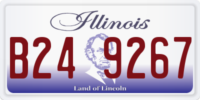IL license plate B249267