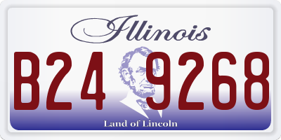 IL license plate B249268