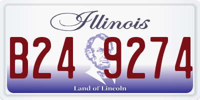 IL license plate B249274