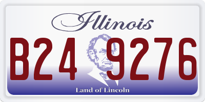 IL license plate B249276