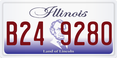 IL license plate B249280