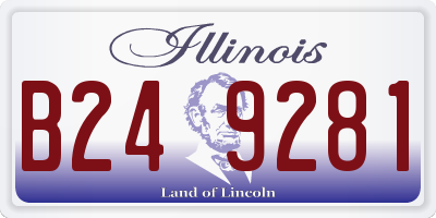 IL license plate B249281