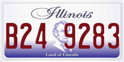 IL license plate B249283