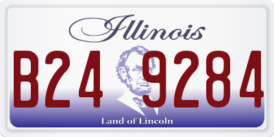 IL license plate B249284