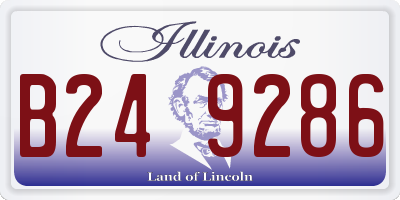 IL license plate B249286
