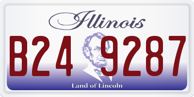 IL license plate B249287