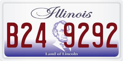 IL license plate B249292