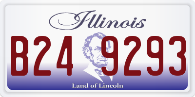 IL license plate B249293