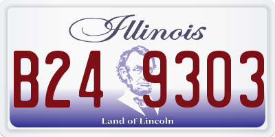 IL license plate B249303