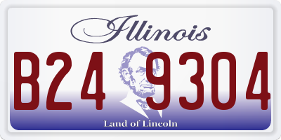 IL license plate B249304
