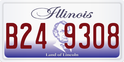 IL license plate B249308