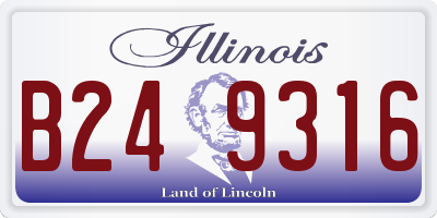 IL license plate B249316