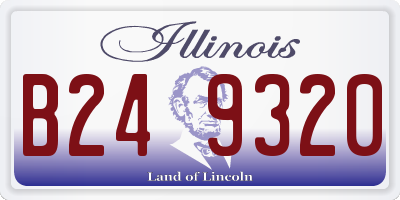 IL license plate B249320