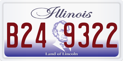 IL license plate B249322