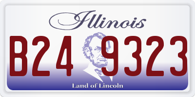 IL license plate B249323