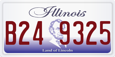 IL license plate B249325