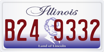 IL license plate B249332