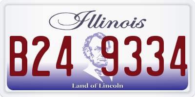 IL license plate B249334