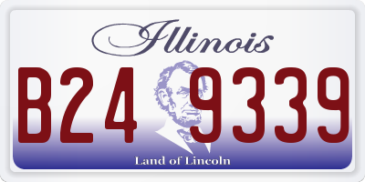 IL license plate B249339