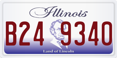 IL license plate B249340