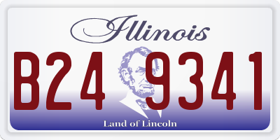 IL license plate B249341