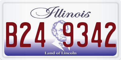 IL license plate B249342