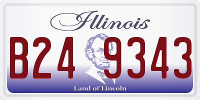 IL license plate B249343