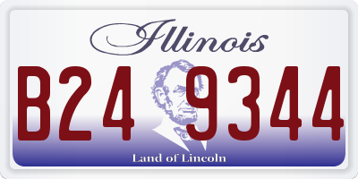 IL license plate B249344