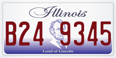 IL license plate B249345