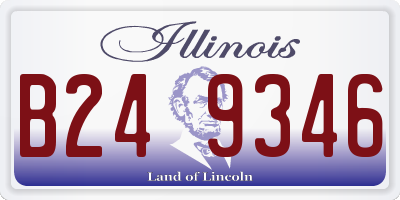 IL license plate B249346
