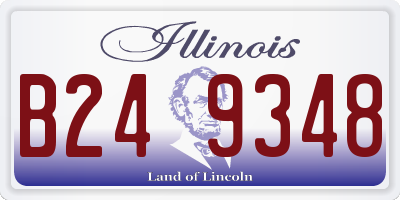 IL license plate B249348