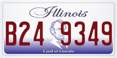 IL license plate B249349