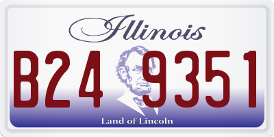 IL license plate B249351