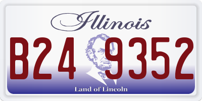 IL license plate B249352