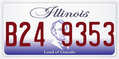 IL license plate B249353