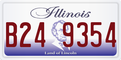 IL license plate B249354