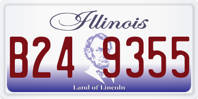 IL license plate B249355