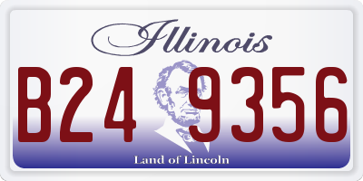 IL license plate B249356