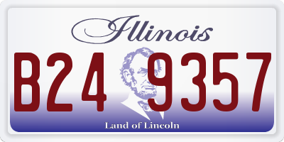 IL license plate B249357