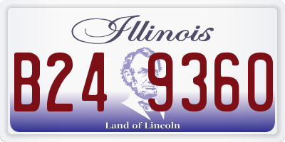 IL license plate B249360