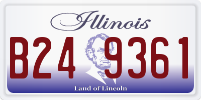 IL license plate B249361
