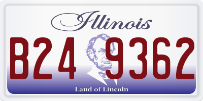 IL license plate B249362